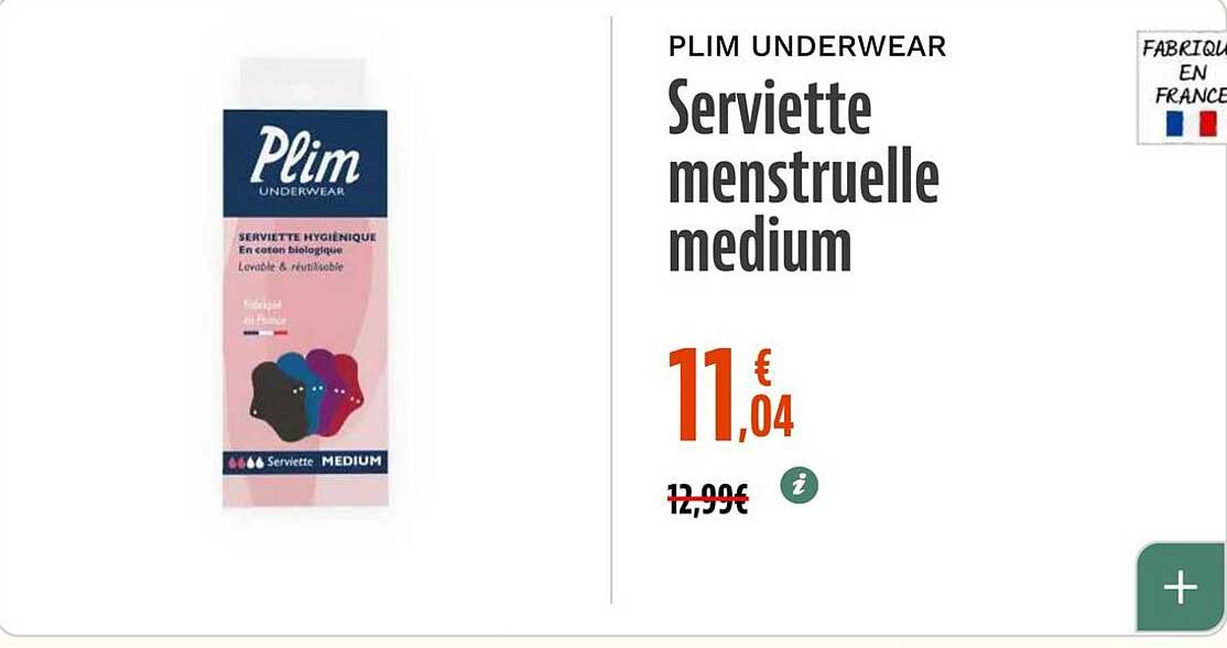 Serviette menstruelle medium