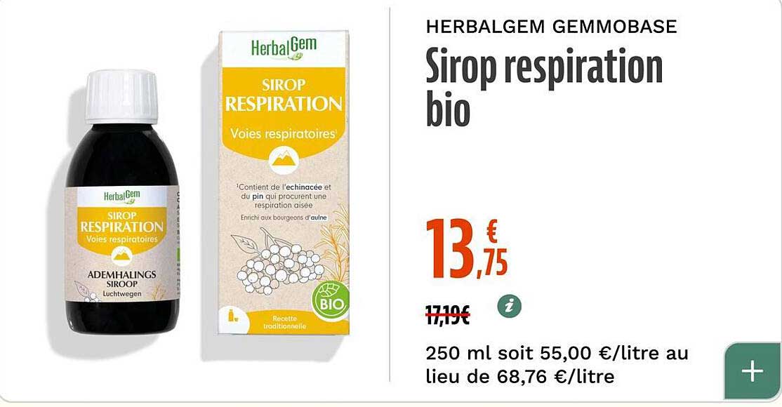 Sirop respiration bio