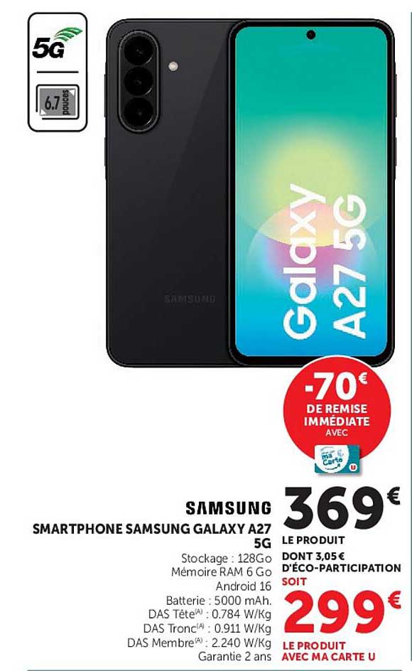 SMARTPHONE SAMSUNG GALAXY A27 5G
