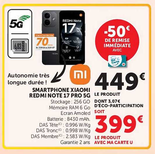 SMARTPHONE XIAOMI REDMI NOTE 17 PRO 5G