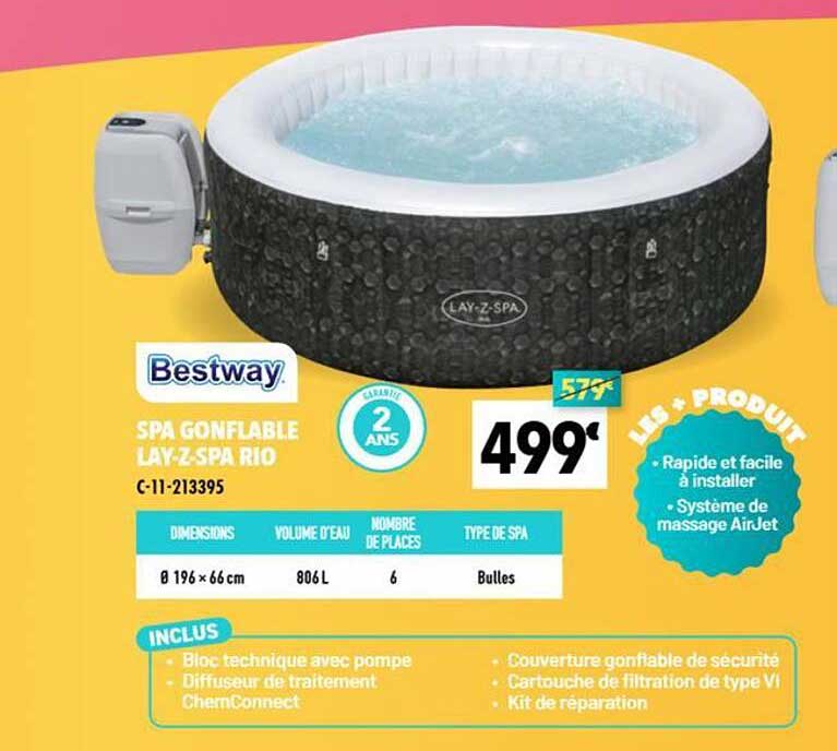 SPA GONFLABLE LAY-Z-SPA RIO