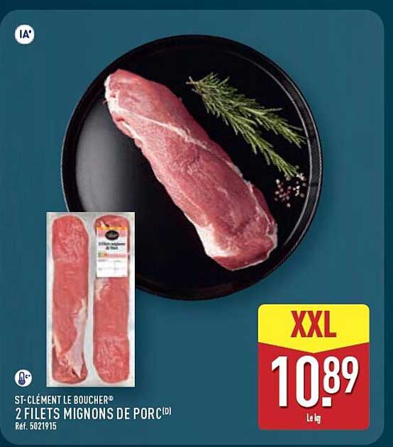 ST-CLÉMENT LE BOUCHER® 2 FILETS MIGNONS DE PORC(D) Réf. 5021915