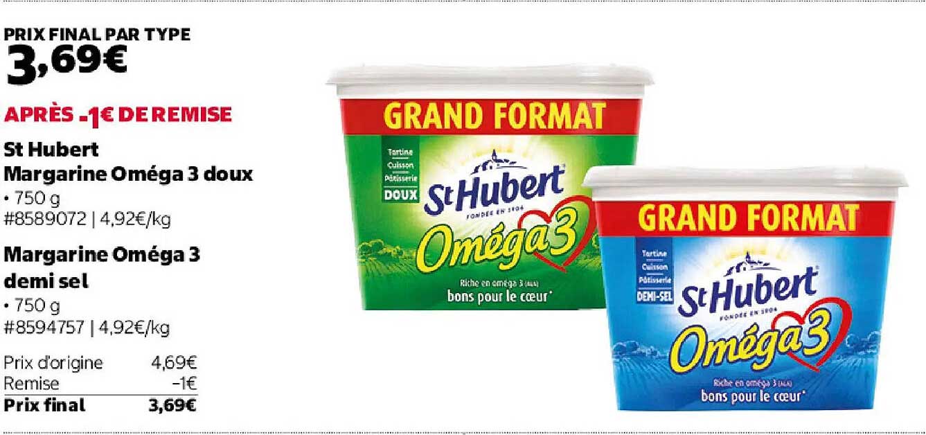 St Hubert Margarine Oméga 3 doux