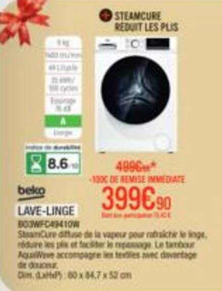 STEAMCURE REDUIT LES PLIS