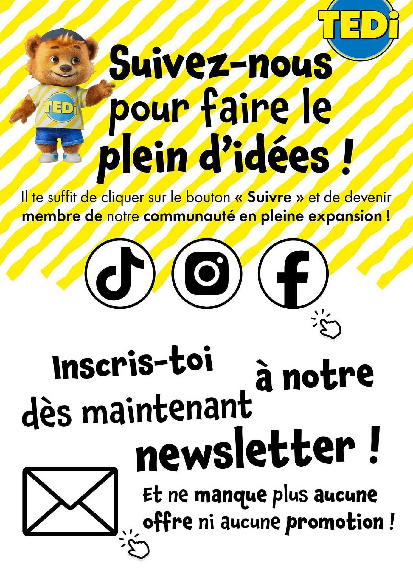 Suivez-nous pour faire le plein d’idées !