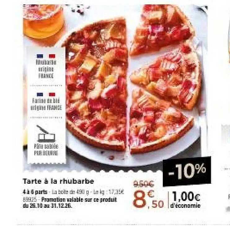 Tarte à la rhubarbe
