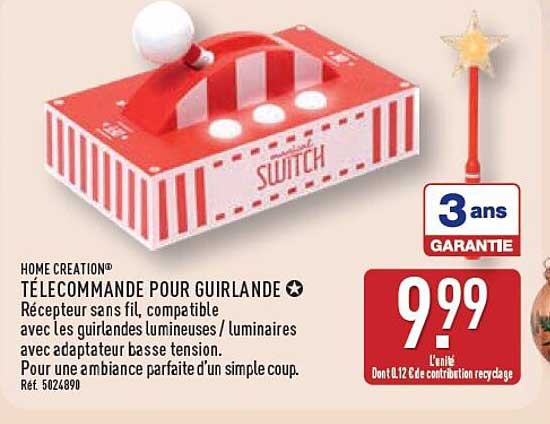 TÉLÉCOMMANDE POUR GUIRLANDE