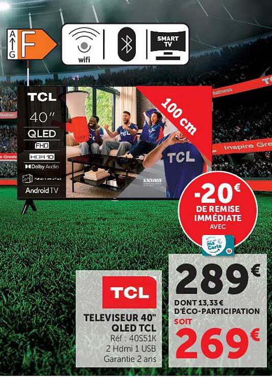 TELEVISEUR 40" QLED TCL