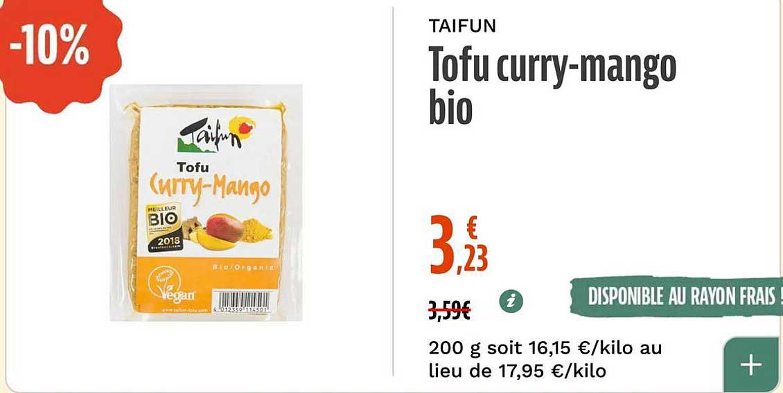 Tofu curry-mango bio