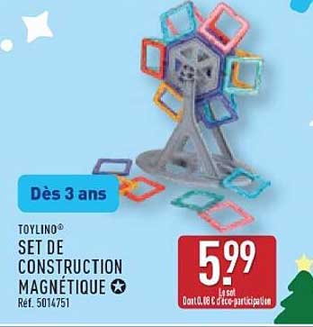 TOYLINO® SET DE CONSTRUCTION MAGNÉTIQUE