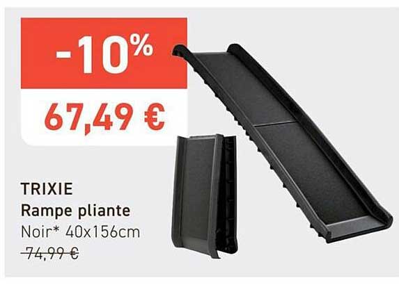 TRIXIE Rampe pliiante Noir* 40x156cm