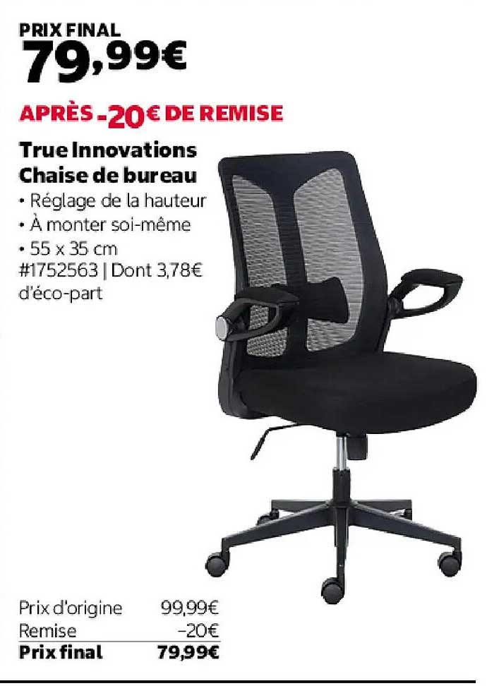 True Innovations Chaise de bureau