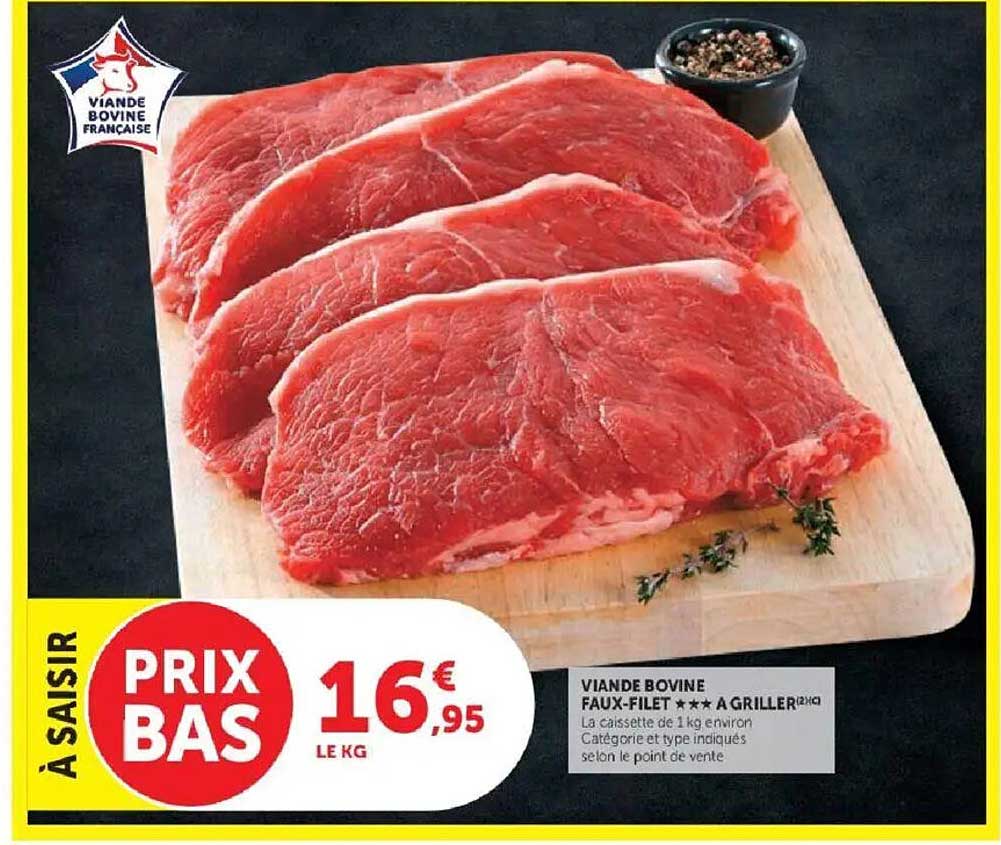 VIANDE BOVINE FAUX-FILET *** A GRILLER