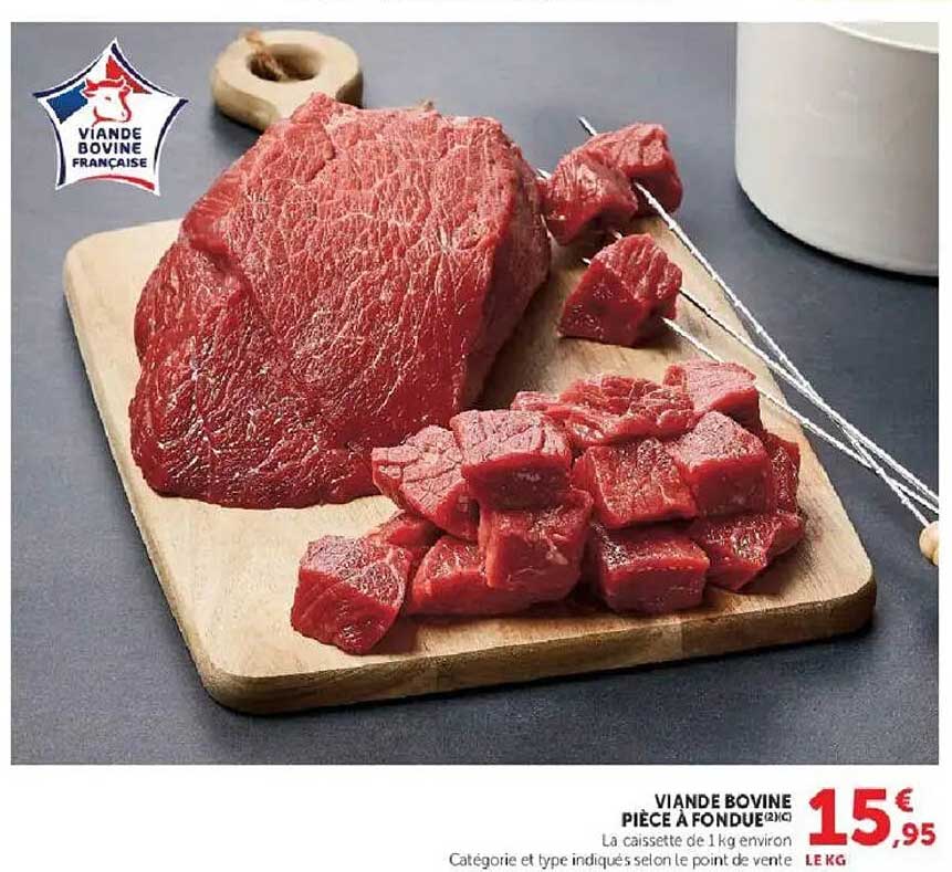 VIANDE BOVINE PIÈCE À FONDUE (2)(C)