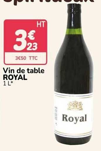 Vin de table ROYAL 1 L*