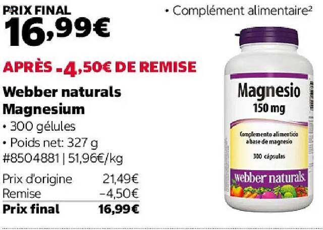 Webber naturals Magnesium