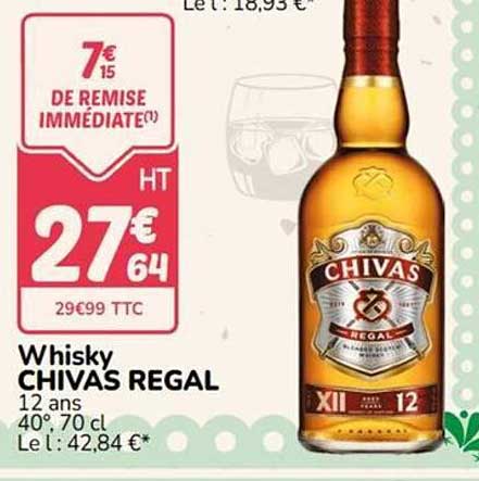 Whisky CHIVAS REGAL 12 ans 40° 70 cl