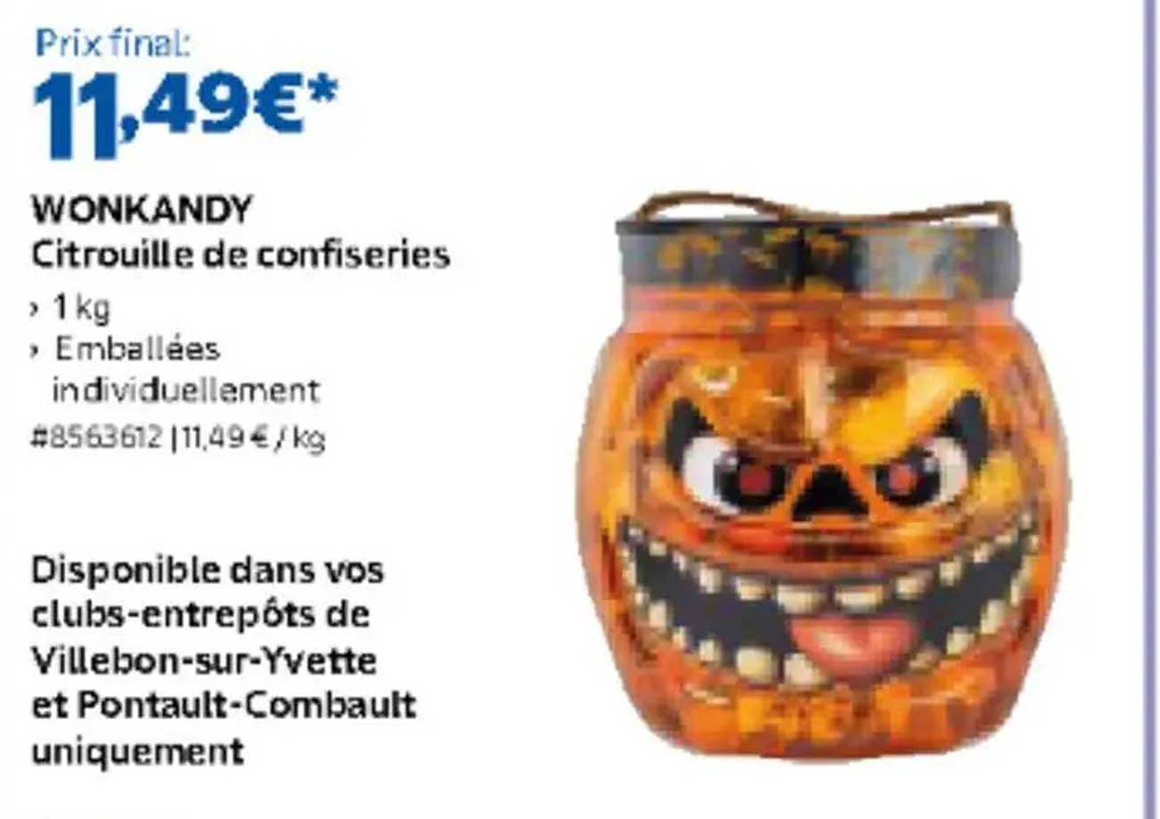 WONKANDY Citrouille de confiseries