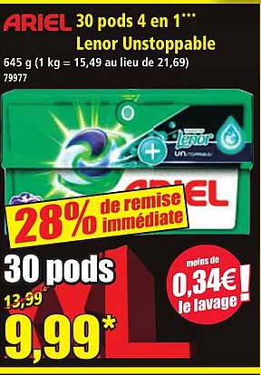 30 pods 4 en 1*** Lenor Unstoppable