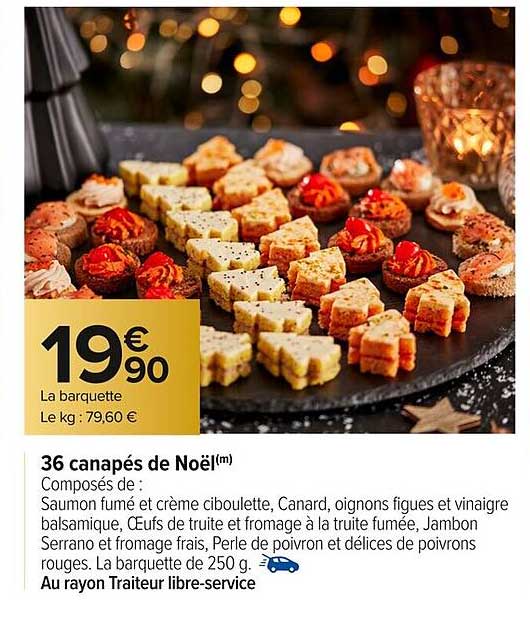 36 canapés de Noël