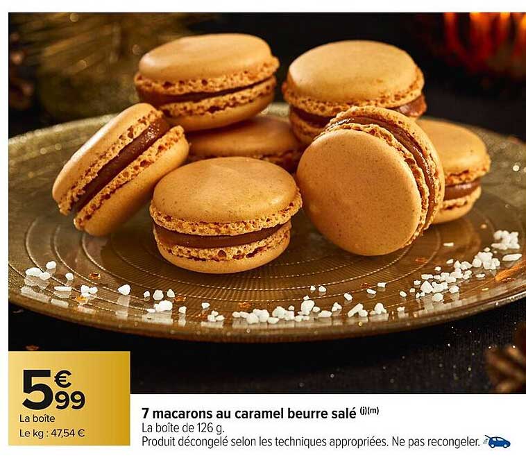 7 macaron au caramel beurre salé