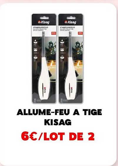 ALLUME-FEU A TIGE KISAG