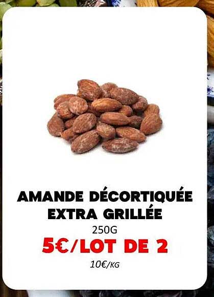 AMANDE DÉCORTIQUÉE EXTRA GRILLÉE