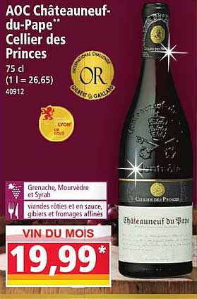 AOC Châteauneuf-du-Pape** Cellier des Princes