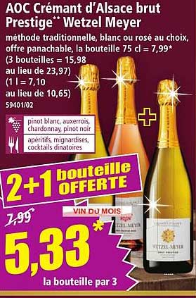 AOC Crémant d'Alsace brut Prestige** Wetzel Meyer