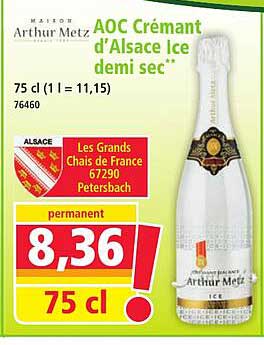 AOC Crémant d'Alsace Ice demi sec