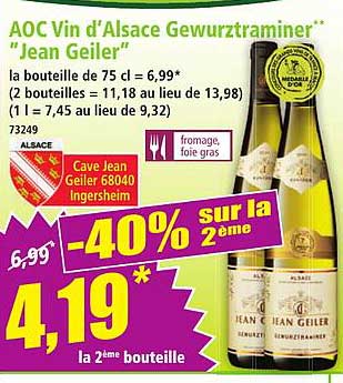 AOC Vin d'Alsace Gewurztraminer* "Jean Geiler"