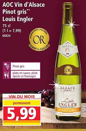 AOC Vin d'Alsace Pinot gris* Louis Engler