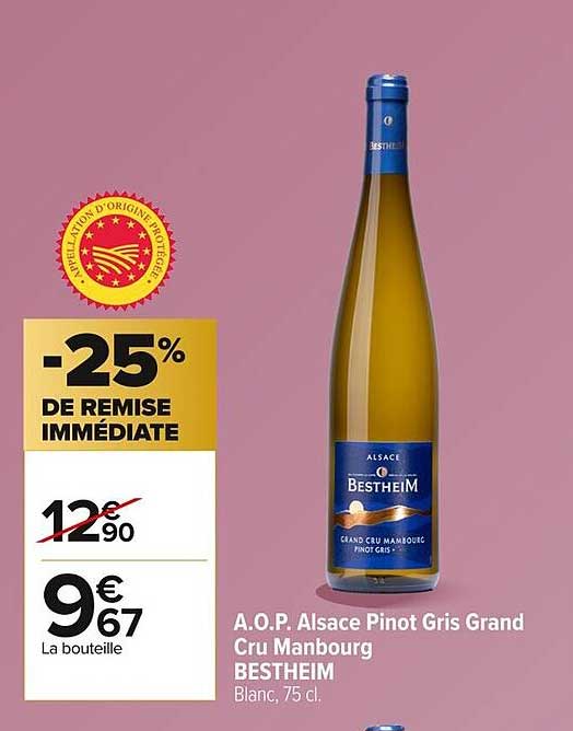A.O.P. Alsace Pinot Gris Grand Cru Manbourg BESTHEIM