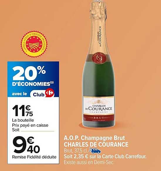 A.O.P. Champagne Brut CHARLES DE COURANCE