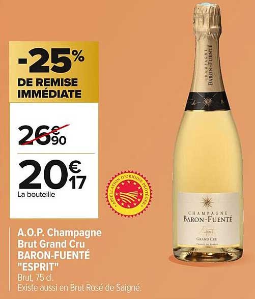 A.O.P. Champagne Brut Grand Cru BARON-FUENTE "ESPRIT"