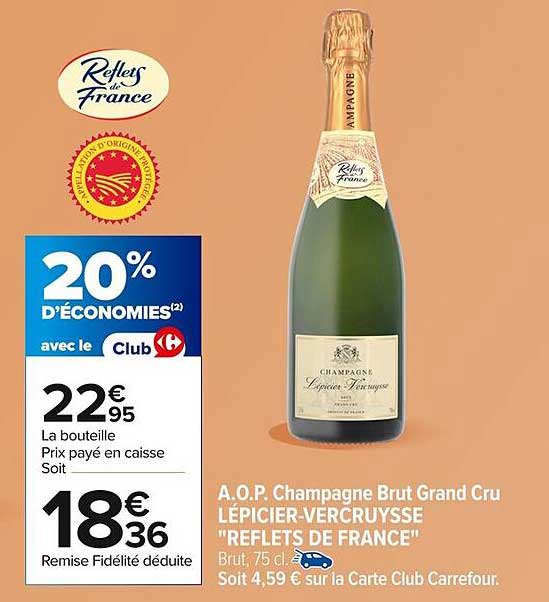 A.O.P. Champagne Brut Grand Cru Lépiciers-Vercruysse 'Reflets de France'