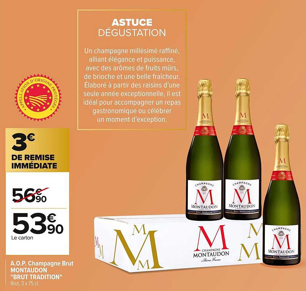A.O.P. Champagne Brut Montaudon "Brut Tradition"