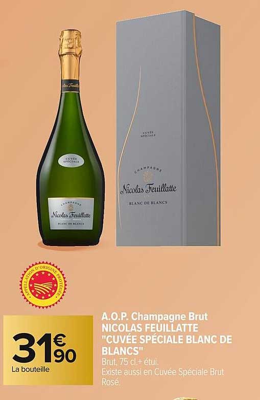 A.O.P. Champagne Brut NICOLAS FEUILLATTE "CUVÉE SPÉCIALE BLANC DE BLANCS"