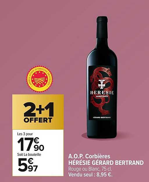 A.O.P. Corbières HÉRÉSIE GÉRARD BERTRAND
