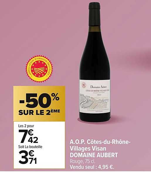 A.O.P. Côtes-du-Rhône-Villages Visan DOMAINE AUBERT