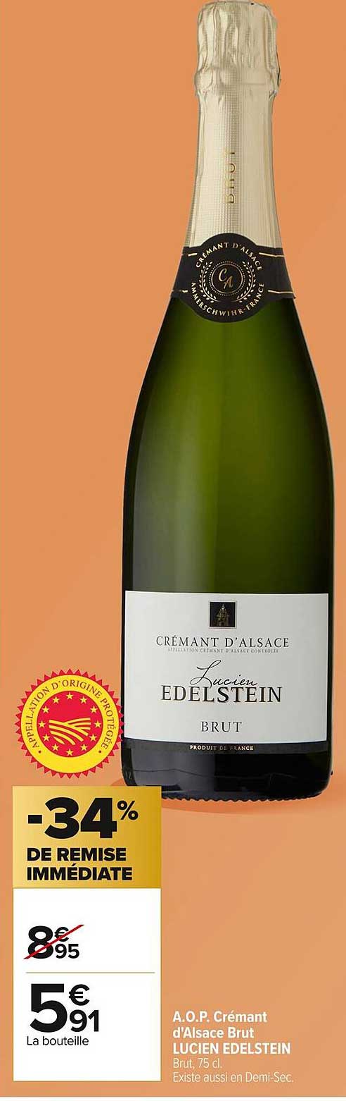 A.O.P. Crémant d'Alsace Brut LUCIE EDILSTEIN
