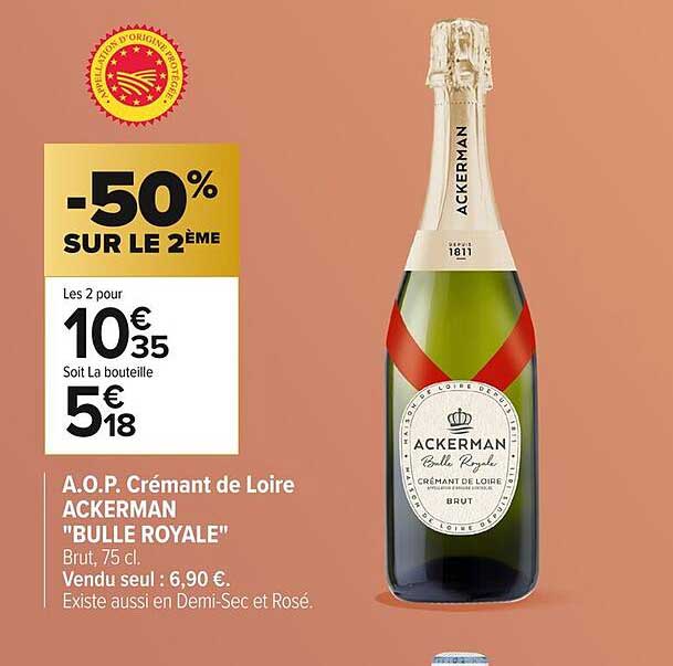 A.O.P. Crémant de Loire ACKERMAN "BULLE ROYALE"