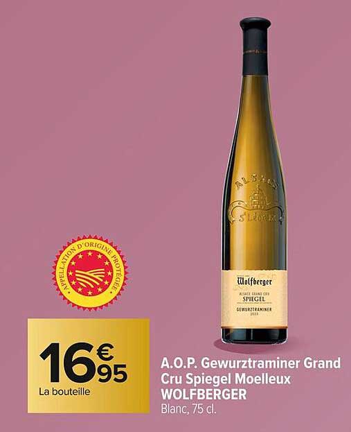 A.O.P. Gewurztraminer Grand Cru Spiegel Moelleux WOLFBERGER