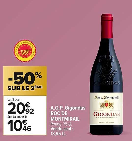 A.O.P. Gigondas ROC DE MONTMIRAIL