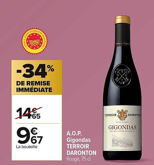 A.O.P. Gigondas TERROIR DARONTON