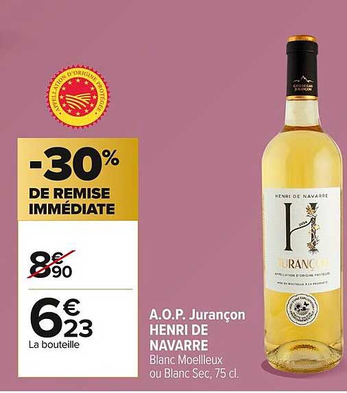 A.O.P. Jurançon HENRI DE NAVARRE