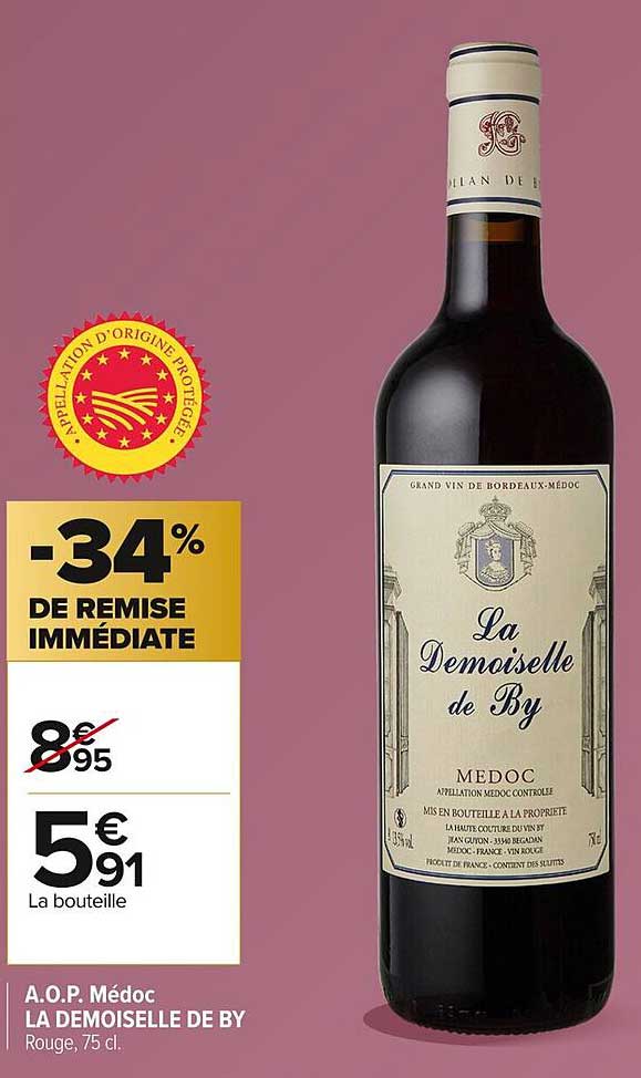 A.O.P Médoc LA DEMOISELLE DE BY