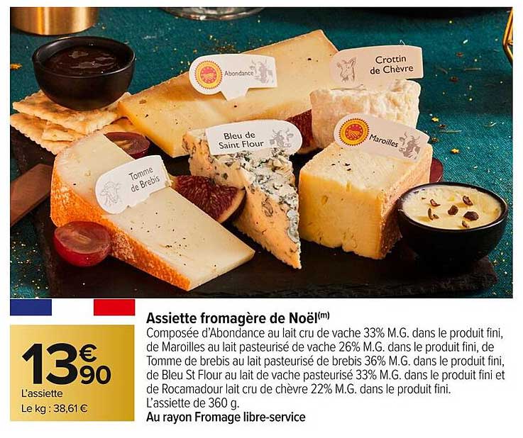 Assiette fromagère de Noël(m)