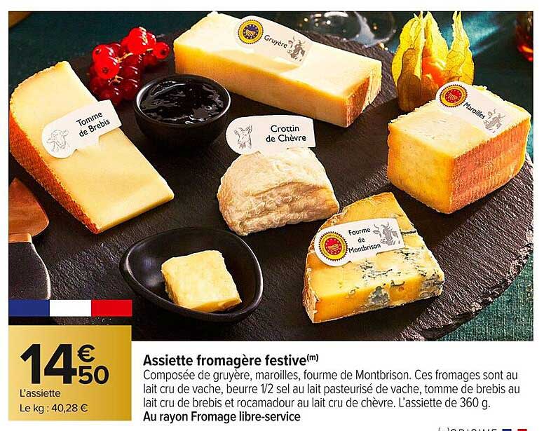 Assiette fromagère festive(m)