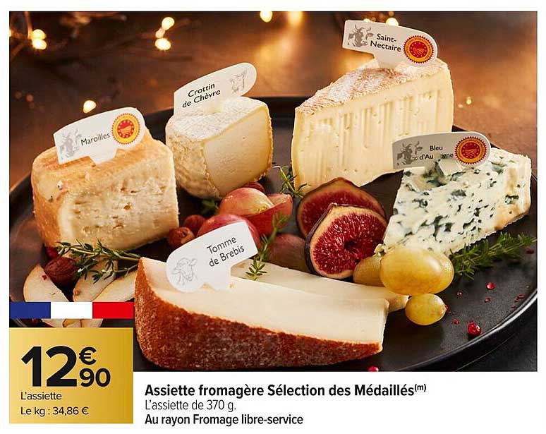 Assiette fromagère Sélection des Médaillés